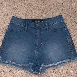 Hollister high waisted jean shorts